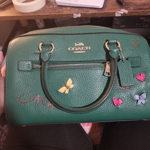 Coach rowan Green bag